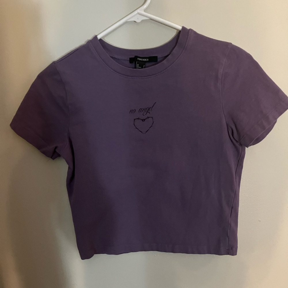 Forever 21 Lavender Crop Top